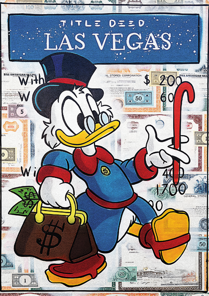 McDuck Las Vegas metal poster artwork