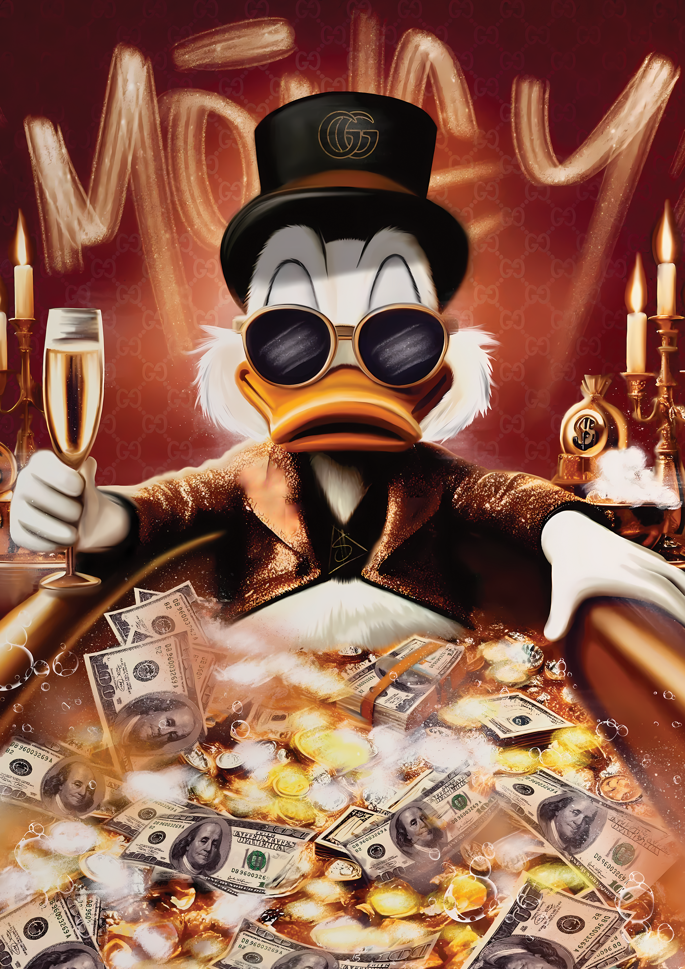 McDuck Money 2 metal poster artwork