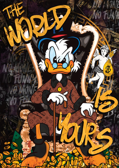 McDuck The World is Yours metal poster artwork