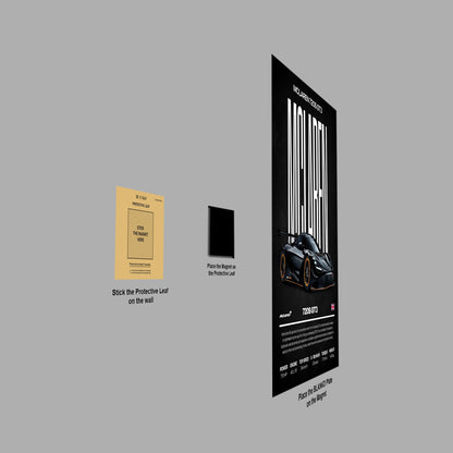 McLaren 720S GT3 poster close-up detail