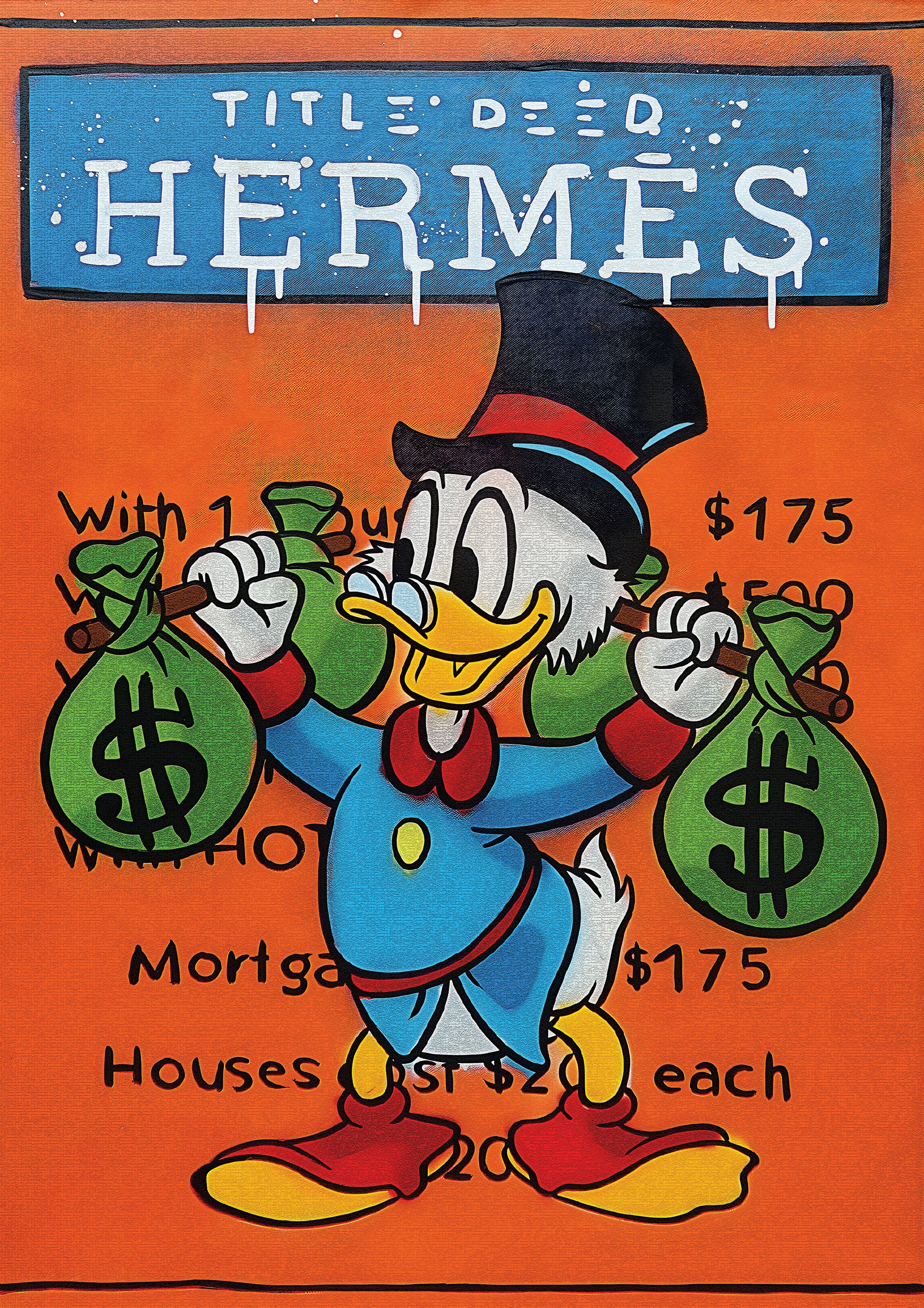 Mcduck Hermes metal poster artwork