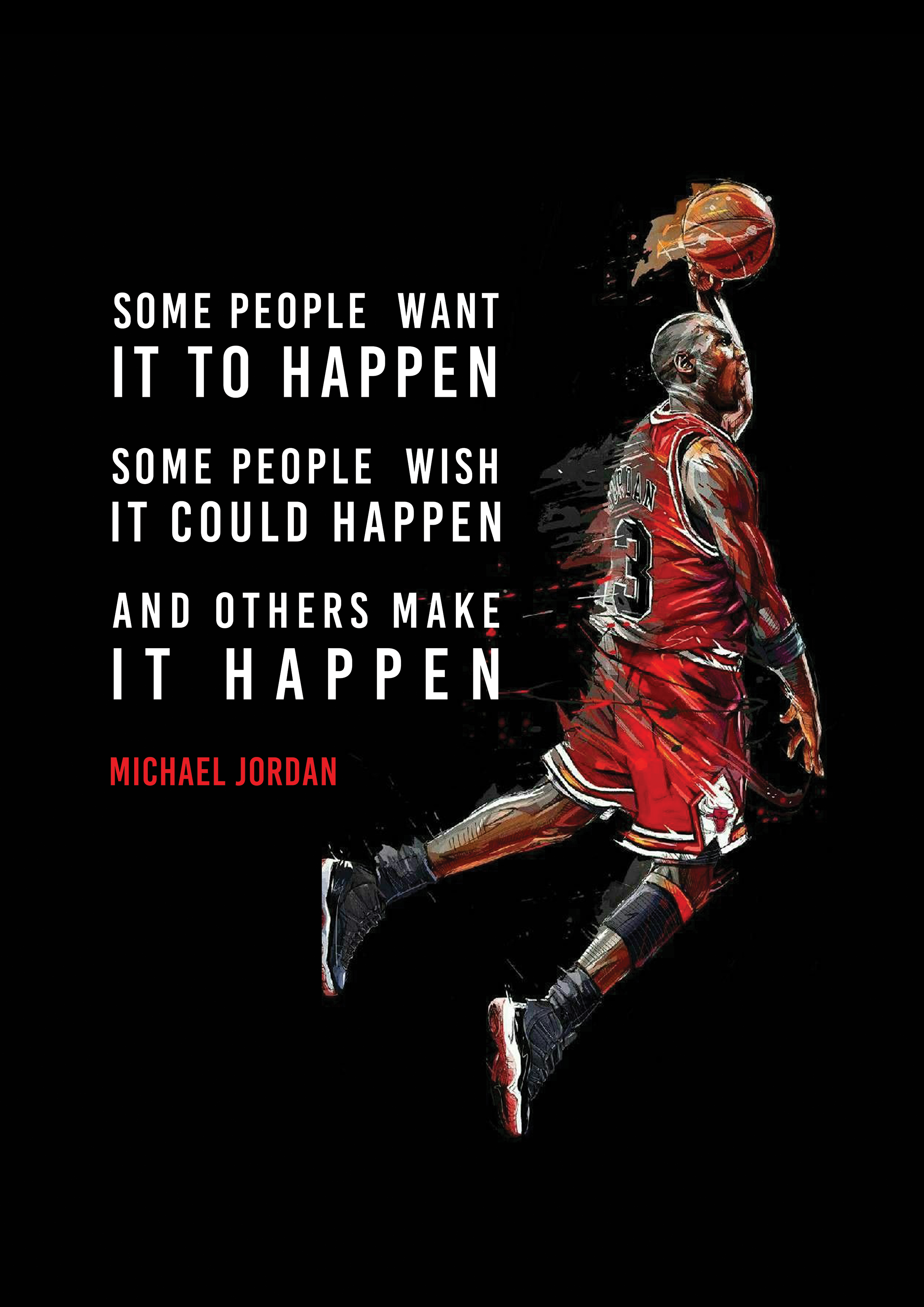 Michael Jordan Quote metal poster artwork