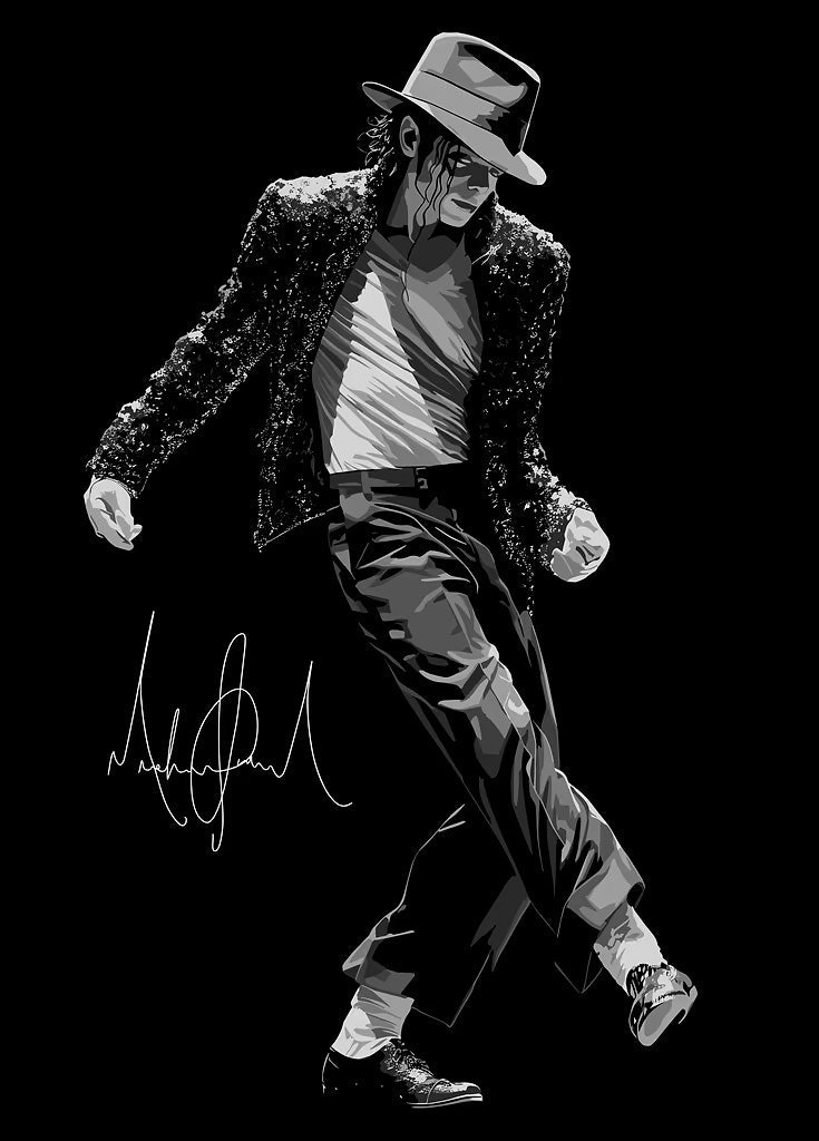 Michael Jackson metal poster artwork