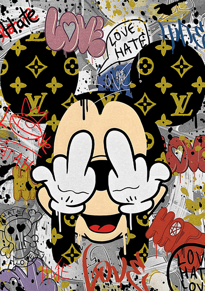Mickey Behave metal poster artwork