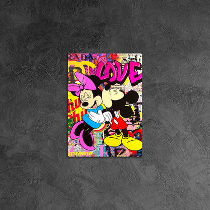 Mickey and Minnie Mouse's Famous Kiss