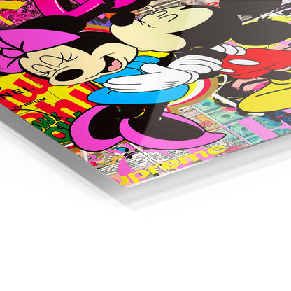 Mickey and Minnie Mouse's Famous Kiss