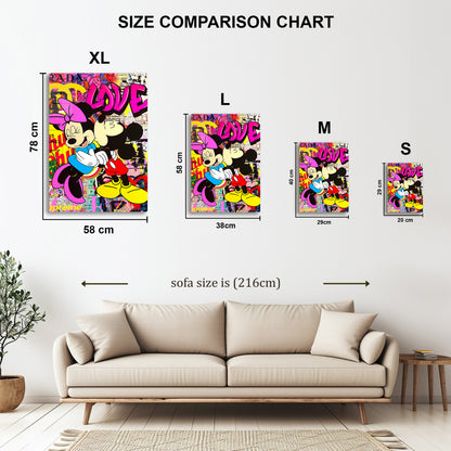 Mickey and Minnie Mouse's Famous Kiss