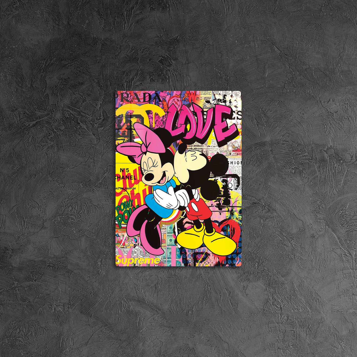 Micky & Minnie Mouse Graffiti Love