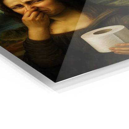 Mona Lisa Holding Toilet Paper