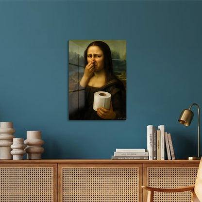 Mona Lisa Holding Toilet Paper