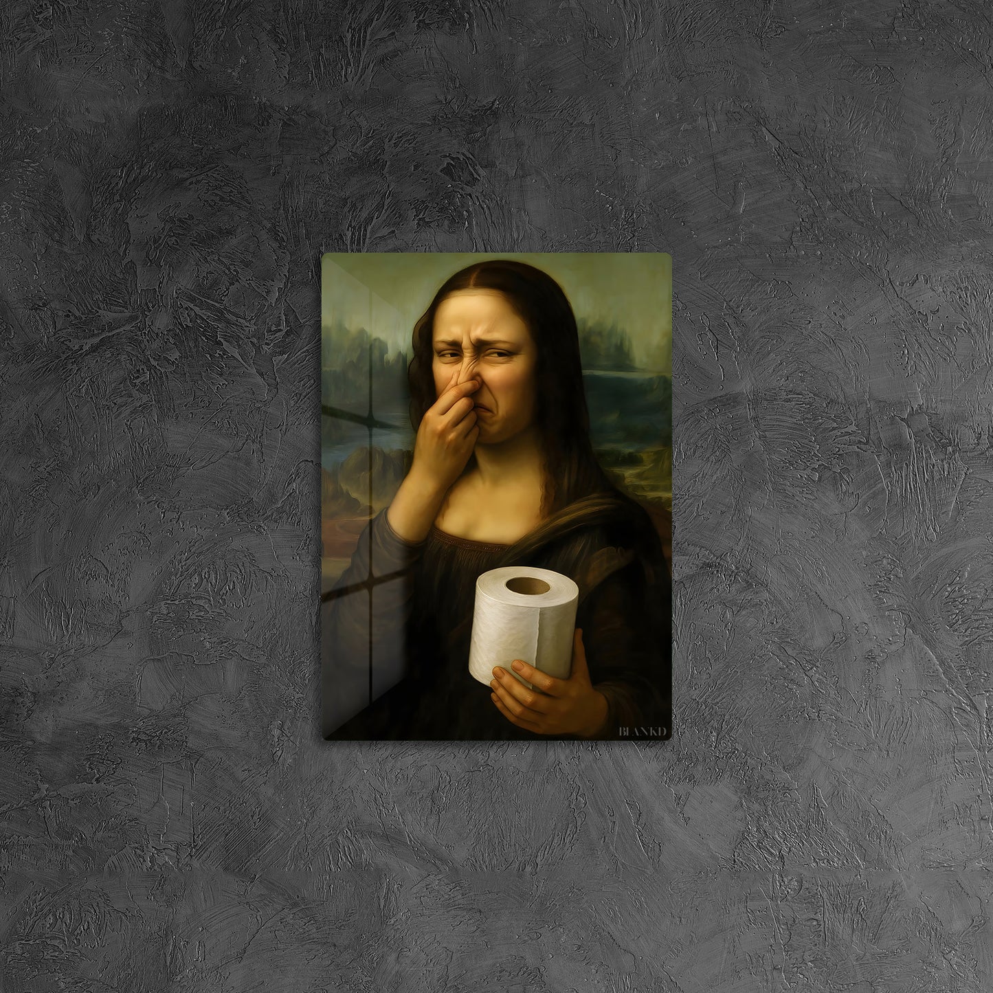 Mona Lisa Holding Toilet Paper