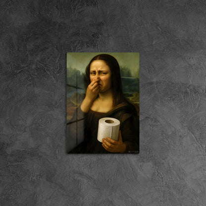 Mona Lisa Holding Toilet Paper