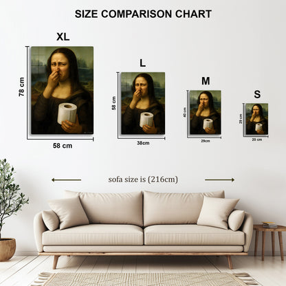 Mona Lisa Holding Toilet Paper