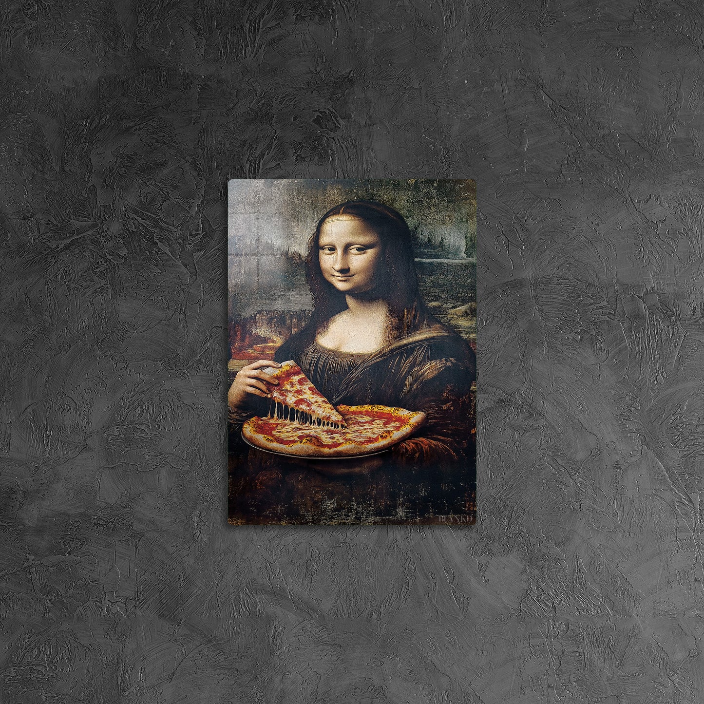 Mona Lisa Eating Pizza