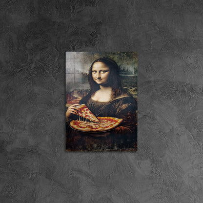 Mona Lisa Eating Pizza