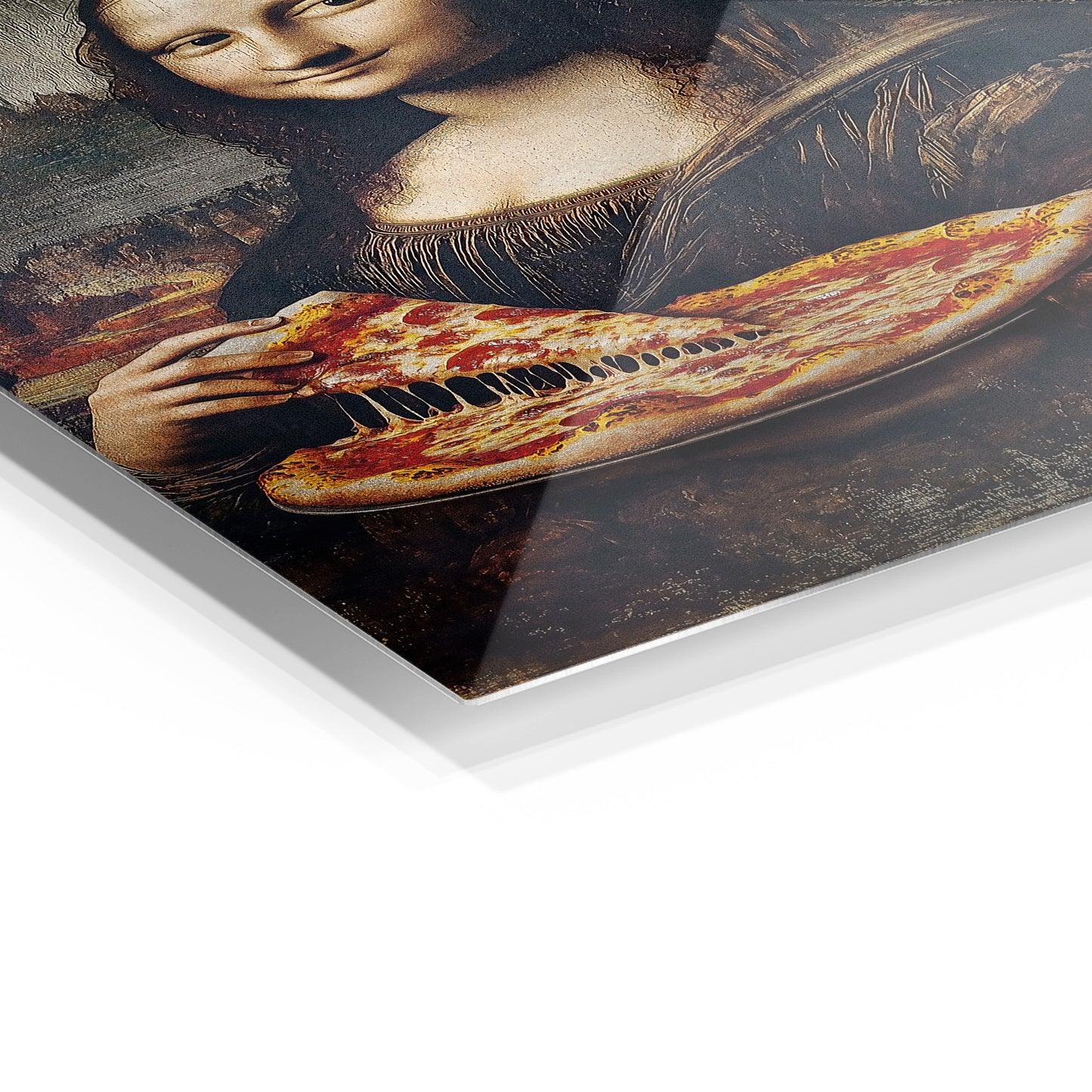 Mona Lisa Eating Pizza