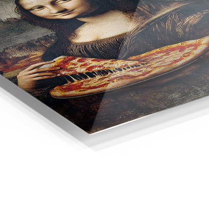 Mona Lisa Eating Pizza
