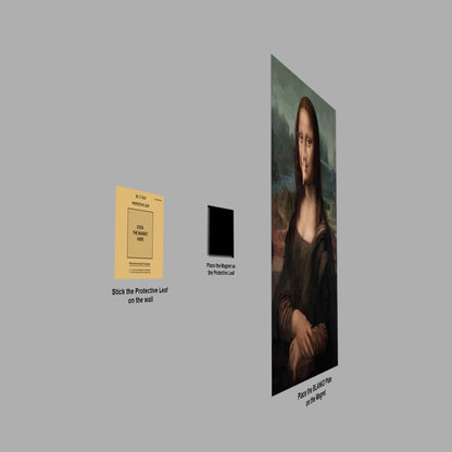 Mona Lisa Clothespin poster close-up detail