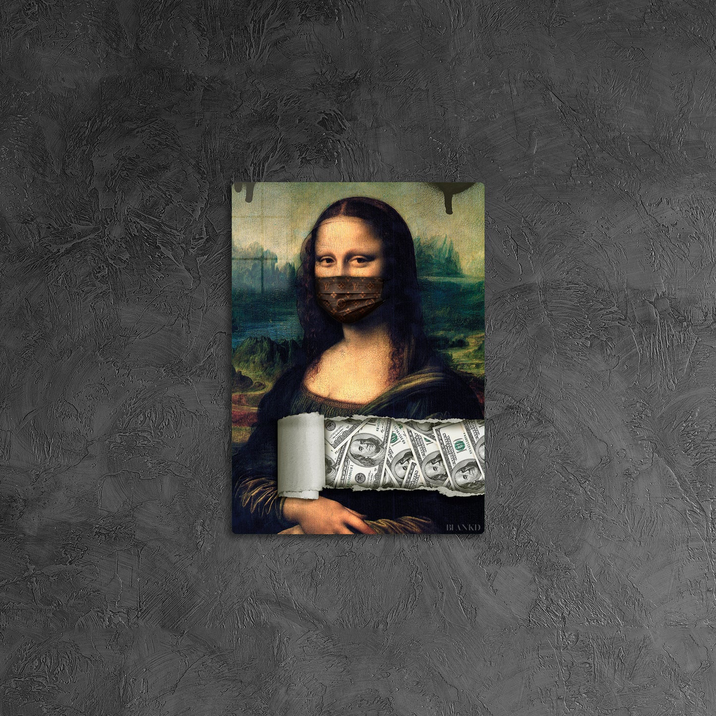 Mona Lisa with Face Mask
