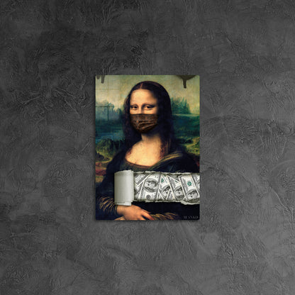 Mona Lisa with Face Mask