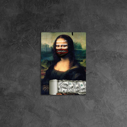 Mona Lisa with Face Mask 2