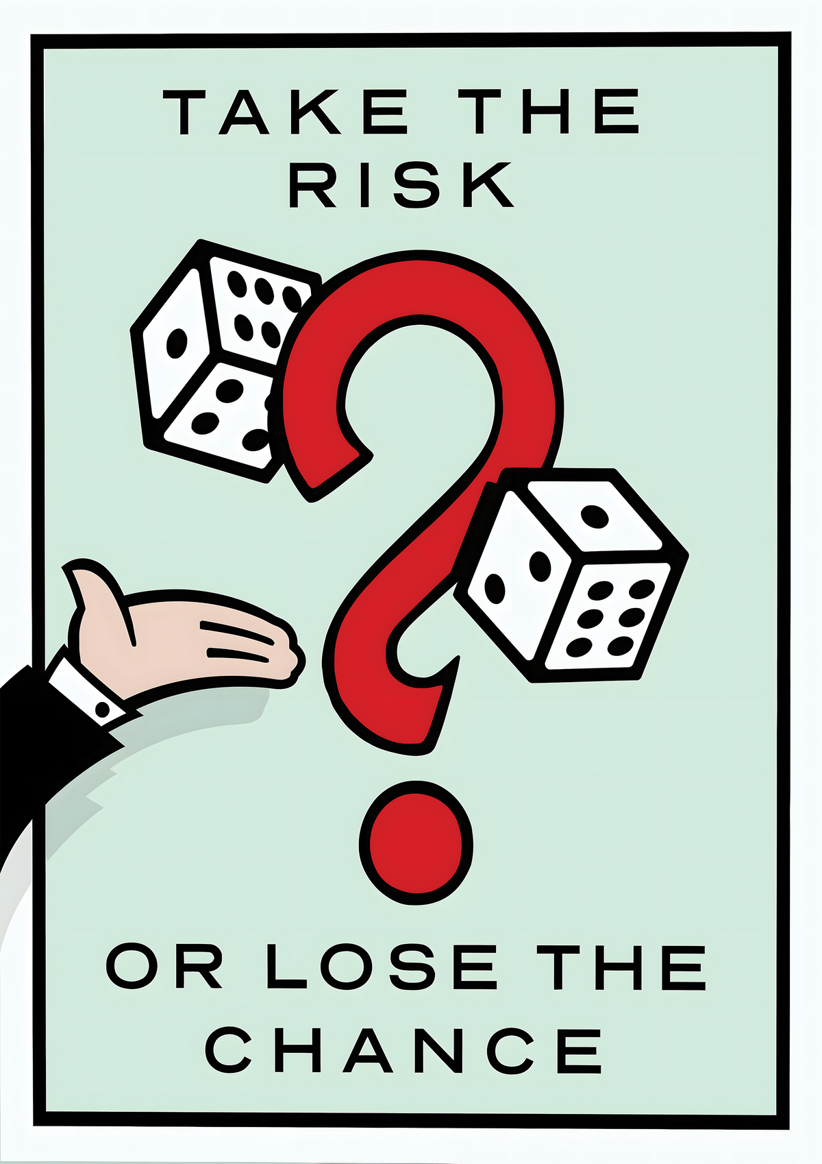 Monopoly Take The Risk metal poster artwork