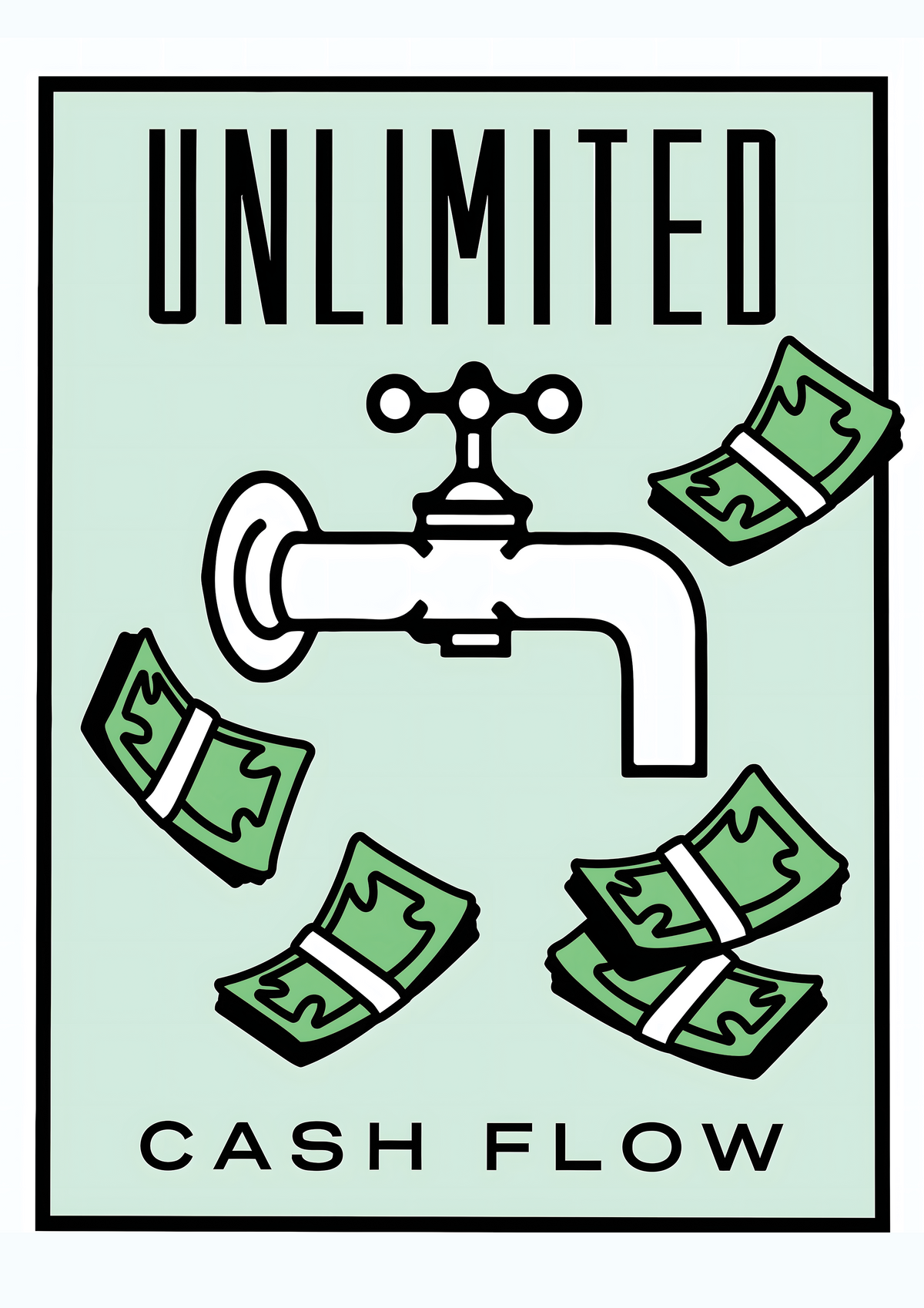 Monopoly Unlimited Cash Flow metal poster artwork