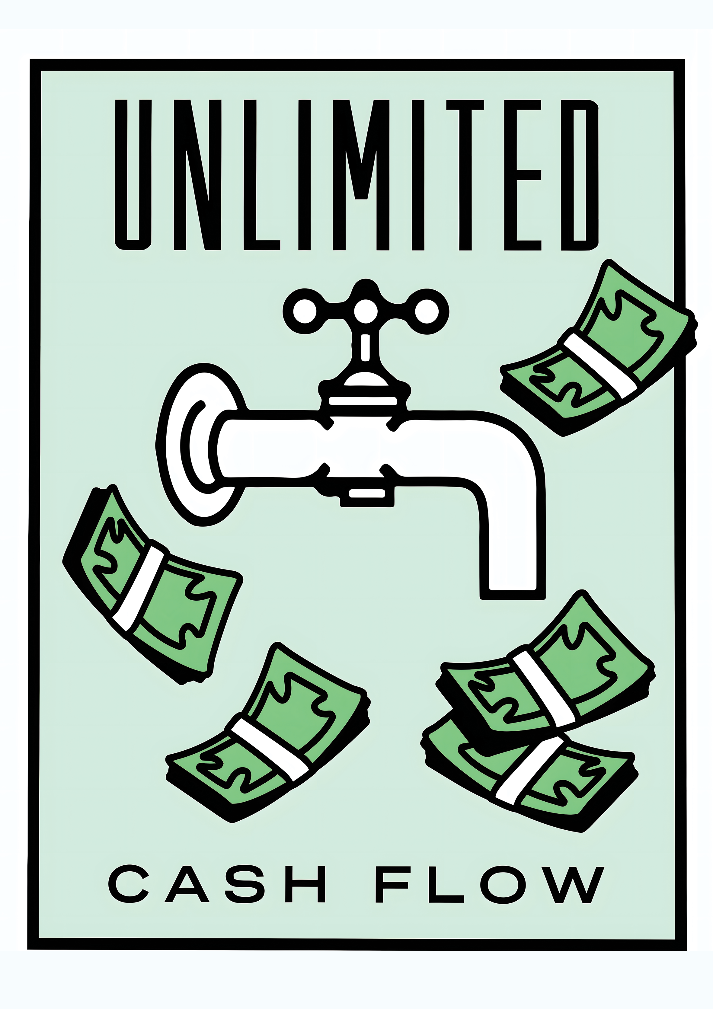 Monopoly Unlimited Cash Flow metal poster artwork