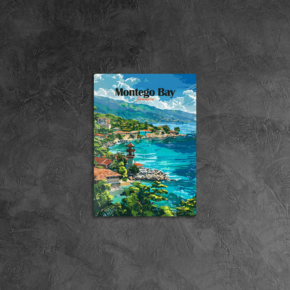 Montego Bay Jamaica Travel Poster