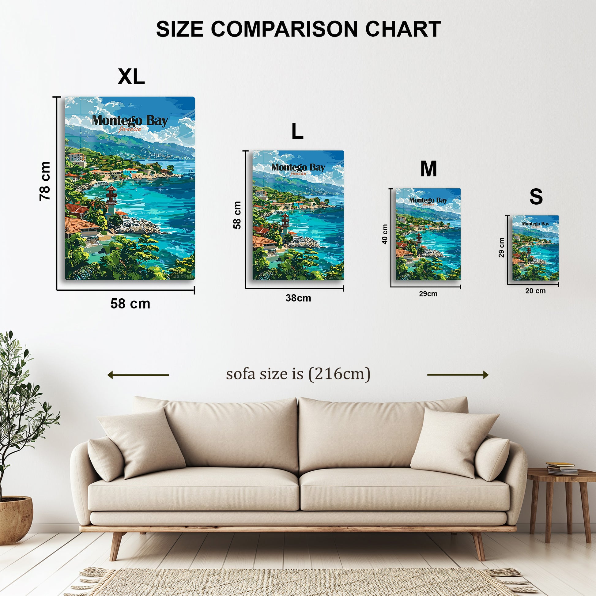 Montego Bay Jamaica Travel Poster