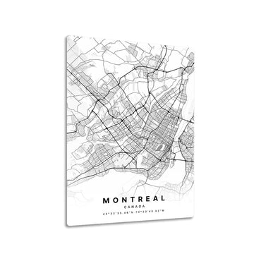 Montreal Quebec Canada City Map