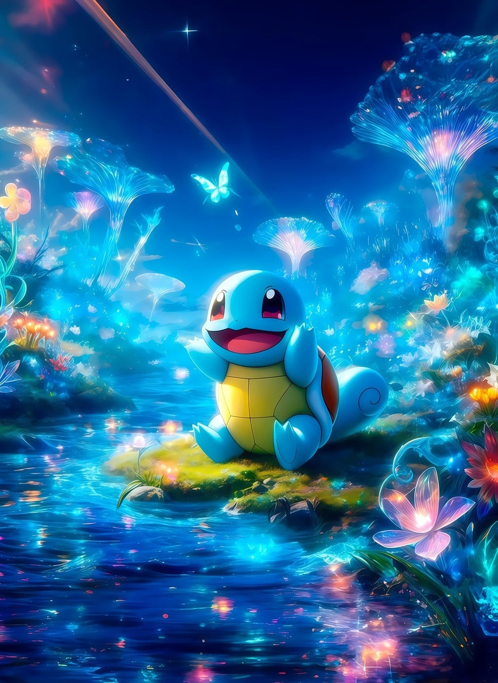 Squirtle metal poster artwork