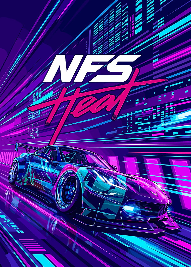 NFS Heat metal poster artwork
