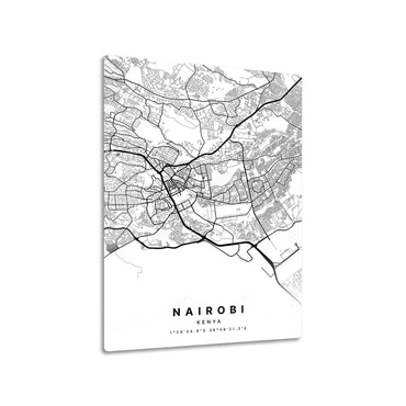 Nairobi Kenya City Map