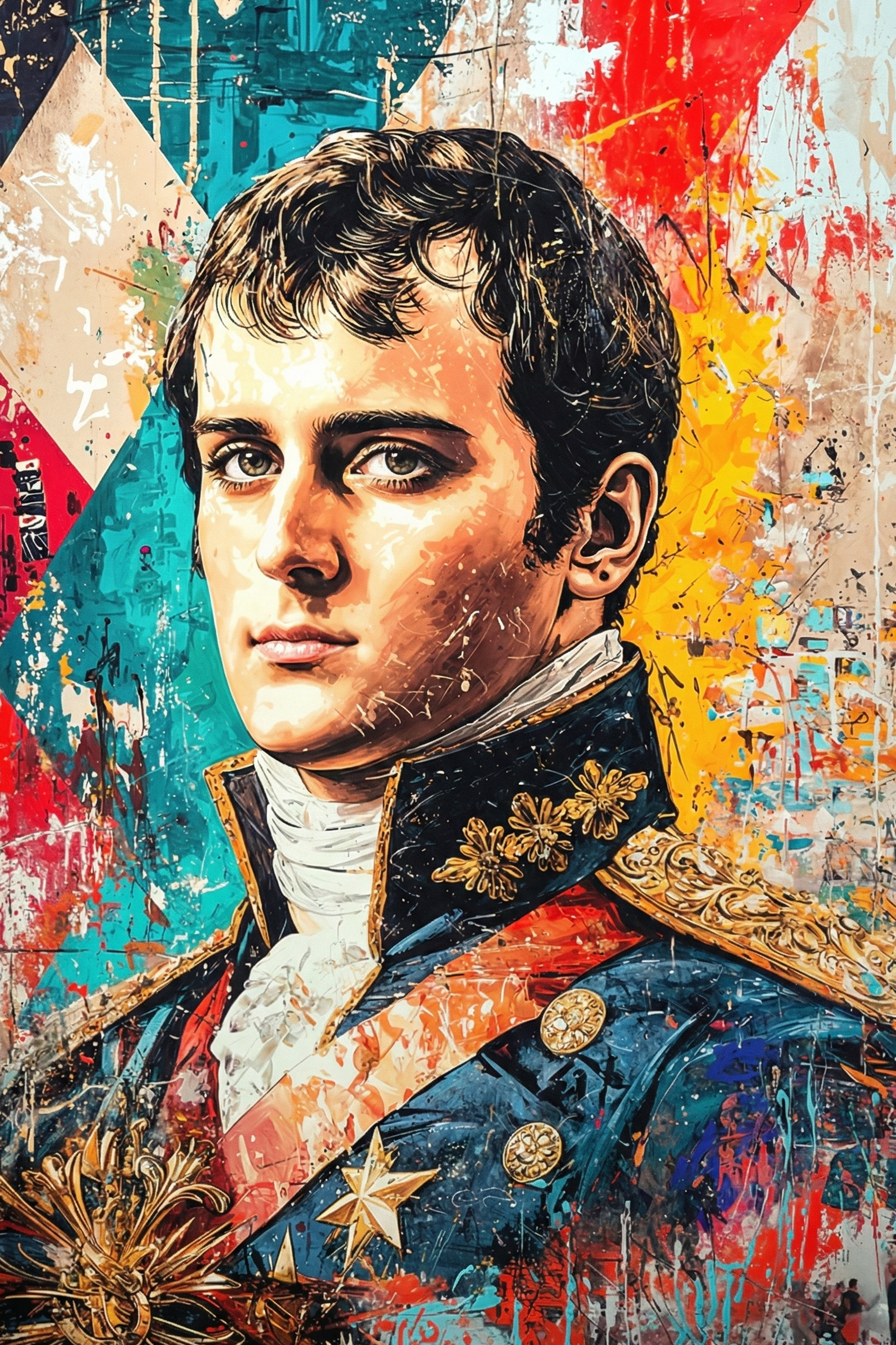 Napoleon Bonaparte Portrait metal poster artwork