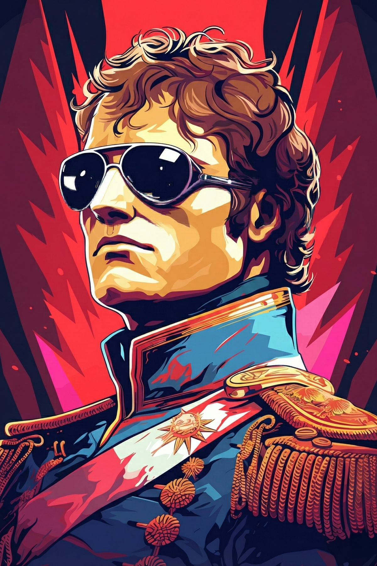 Napoleon Bonaparte Punk metal poster artwork