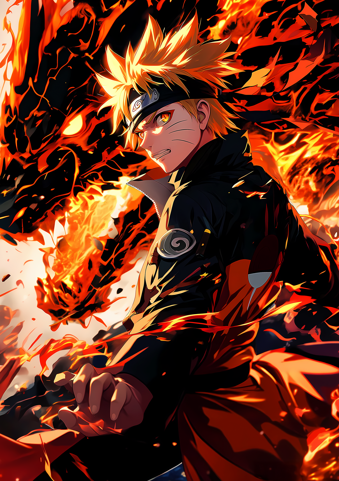Naruto metal poster artwork