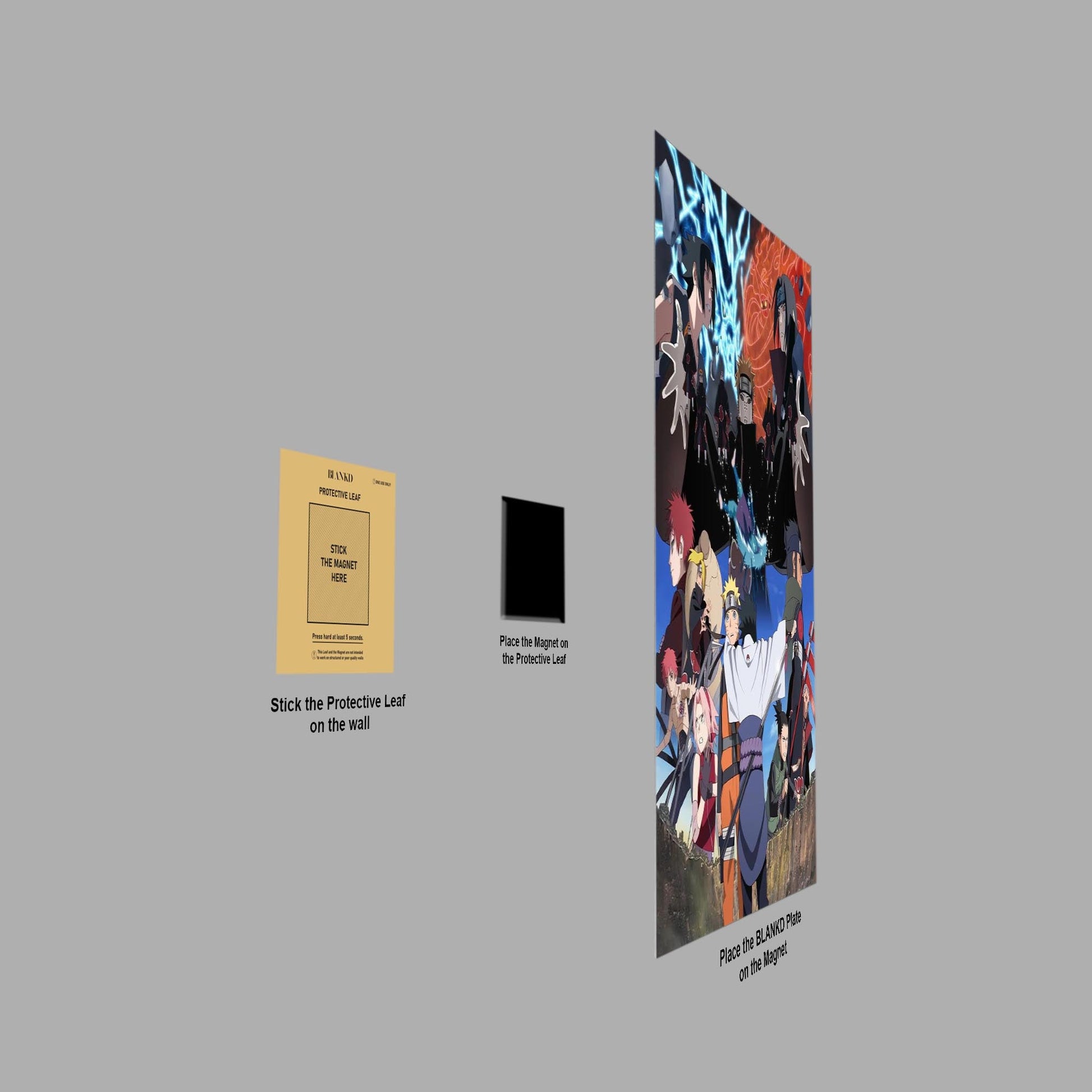 Naruto Shippuden metal poster