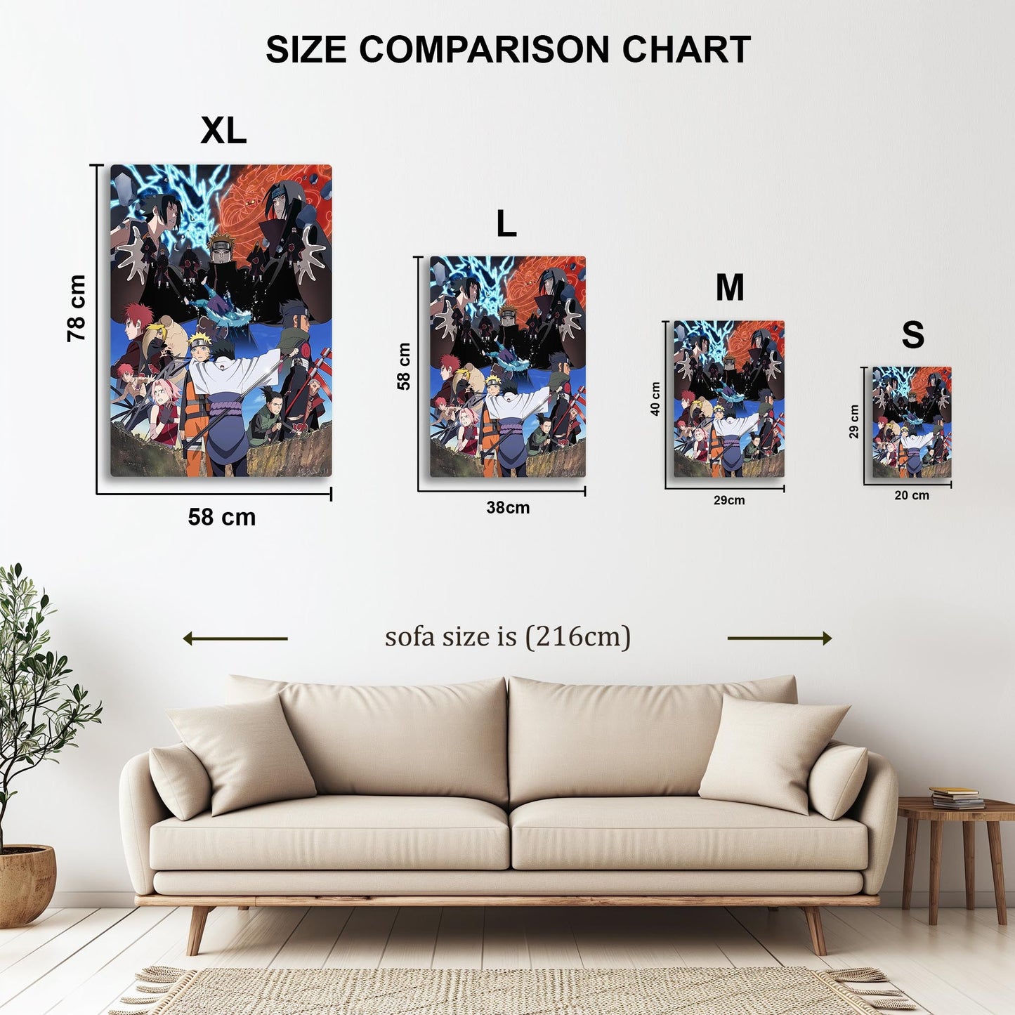 Naruto Shippuden metal poster
