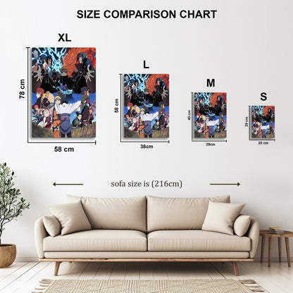 Naruto Shippuden metal poster