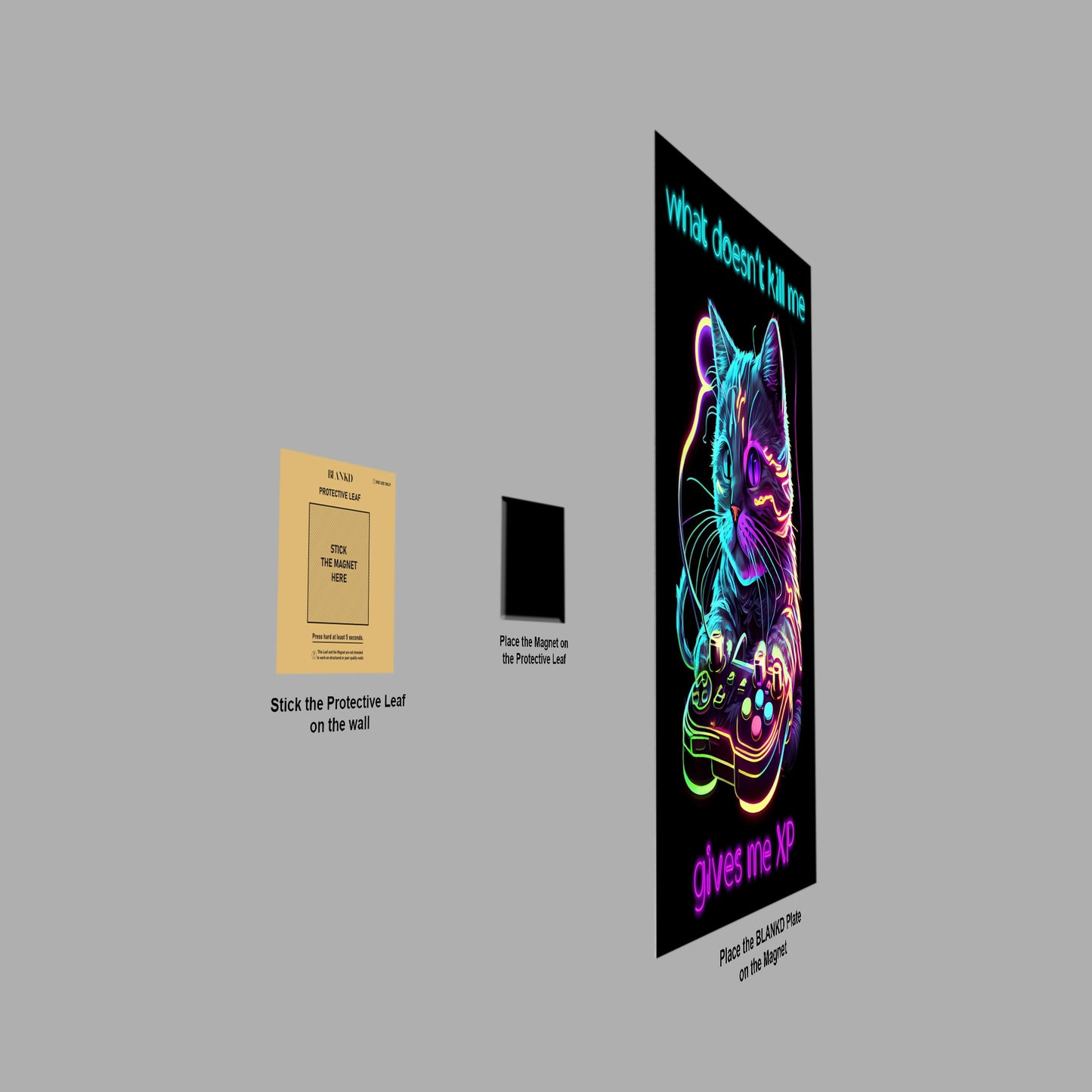 Neon Gaming poster close-up detail