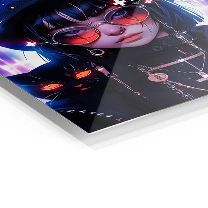 Neon Goth Girl Cyberpunk