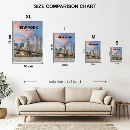 New York Skyline Travel Print