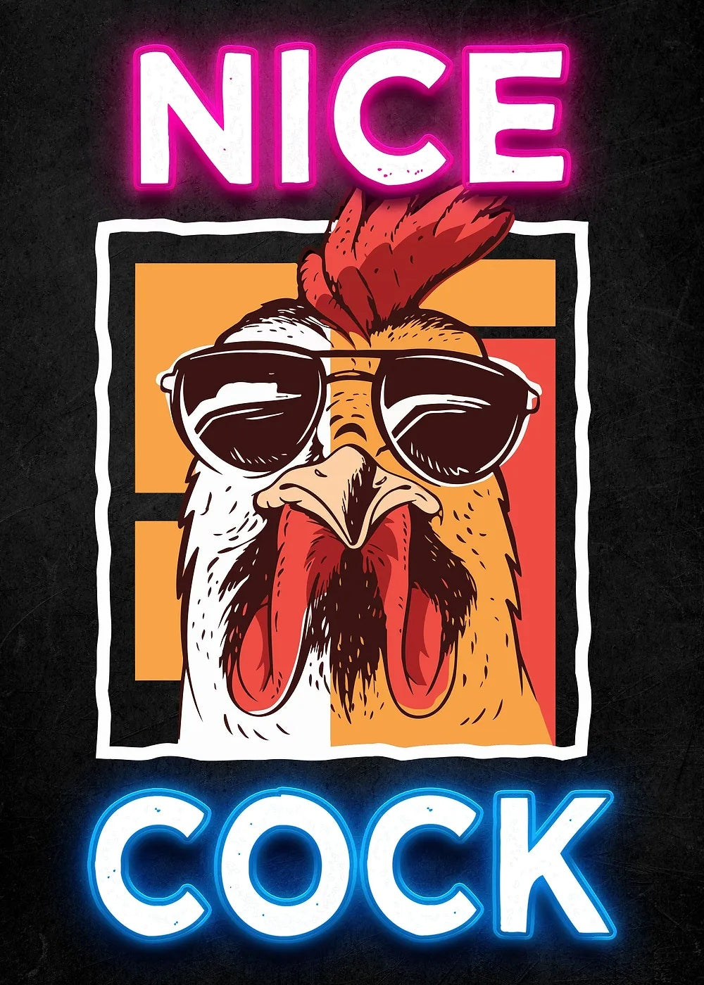 Proud Rooster metal poster artwork