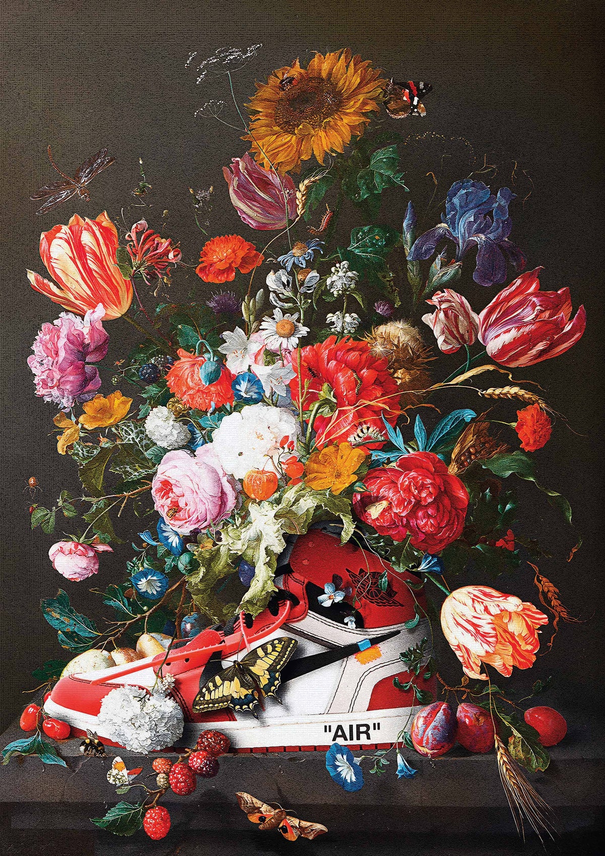 Nike Floral 3 metal poster artwork
