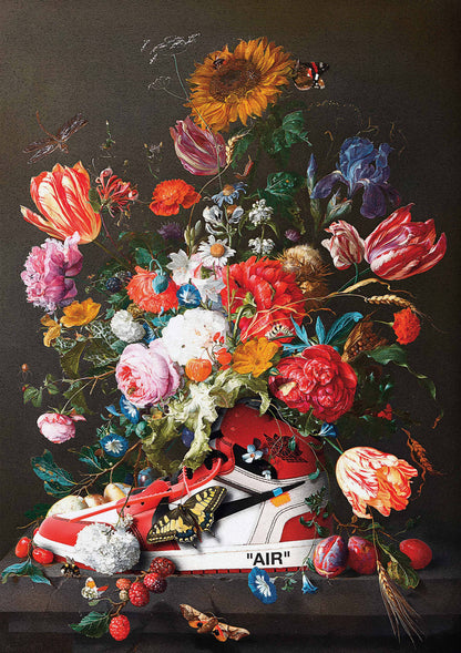 Nike Floral 3 metal poster artwork