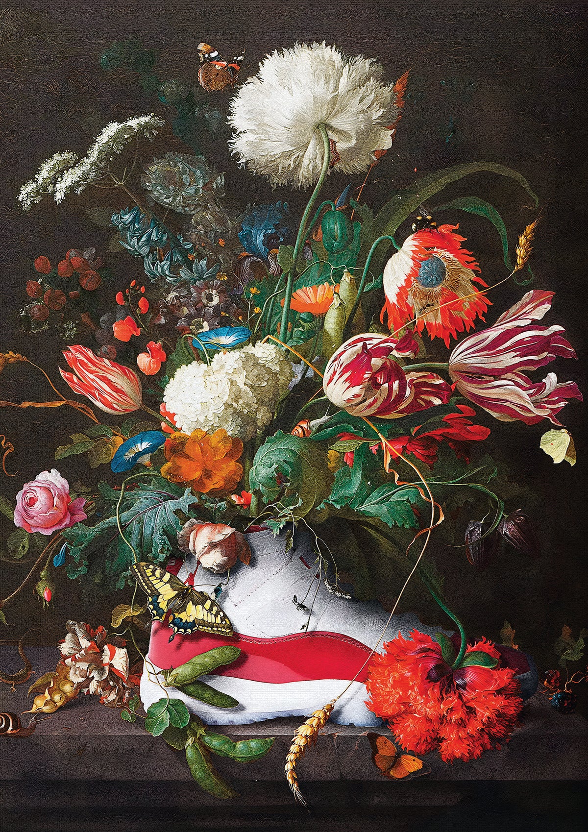 Nike Floral 2 metal poster artwork