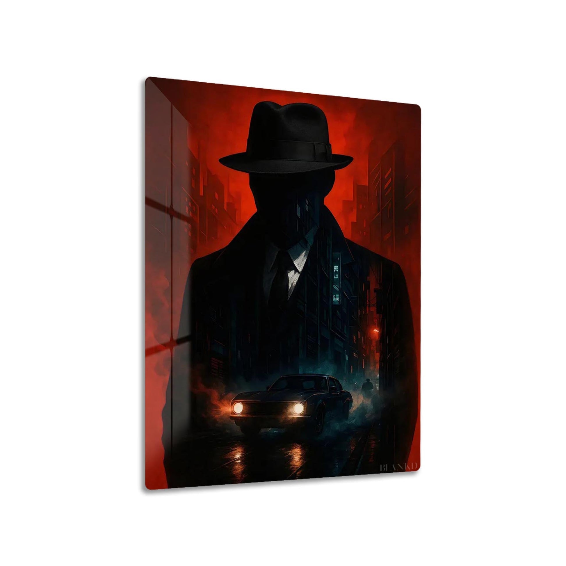 Noir Detective metal poster