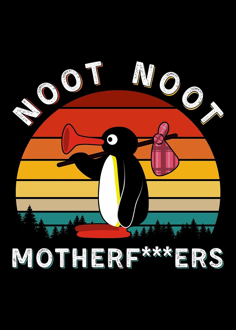 Noot Noot metal poster artwork
