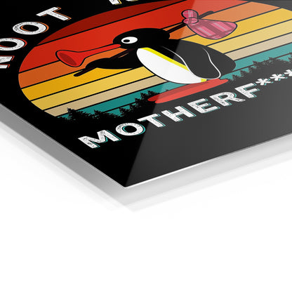 Noot Noot metal wall art in a modern interior